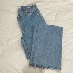 ZARA ASYMMETRIC WAIST RELAXED JEAN